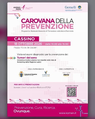 Carovana della Prevenzione: visite gratuite a Cassino