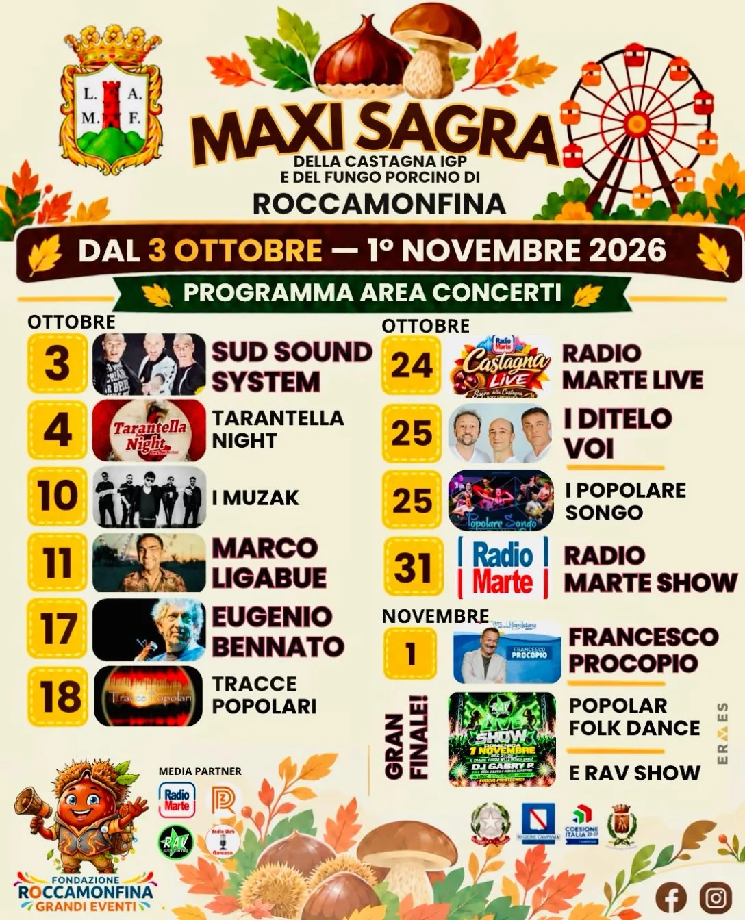Maxi Sagra della Castagna IGP e del Fungo Porcino