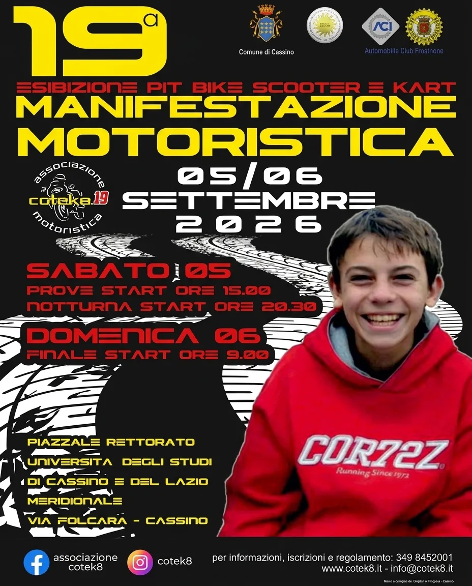 Manifestazione Motoristica a Cassino