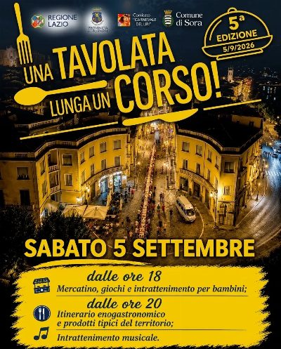Una Tavolata lunga un Corso