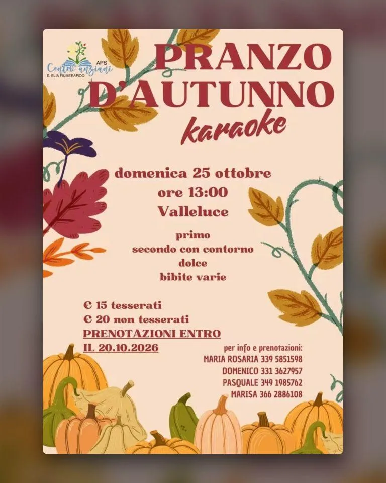 Pranzo d'Autunno
