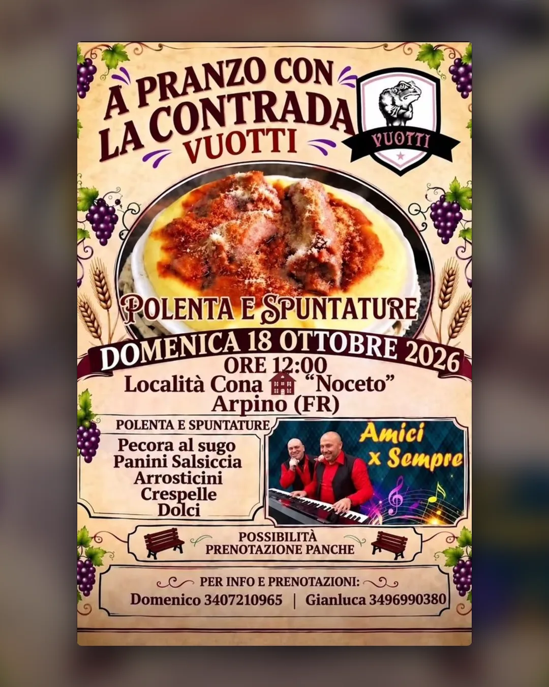 A Pranzo con la Contrada