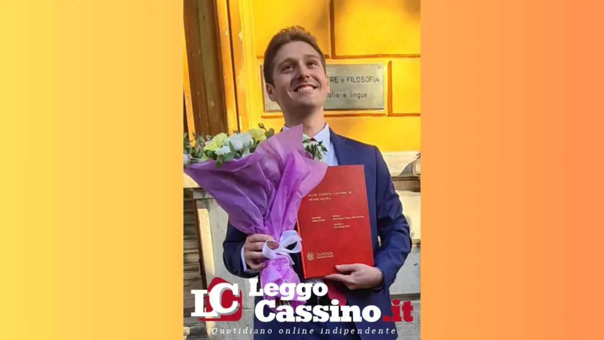 Andrea Pacitti si laurea con 110 e lode alla Sapienza: la sua tesi dedicata a Canetti e Kafka