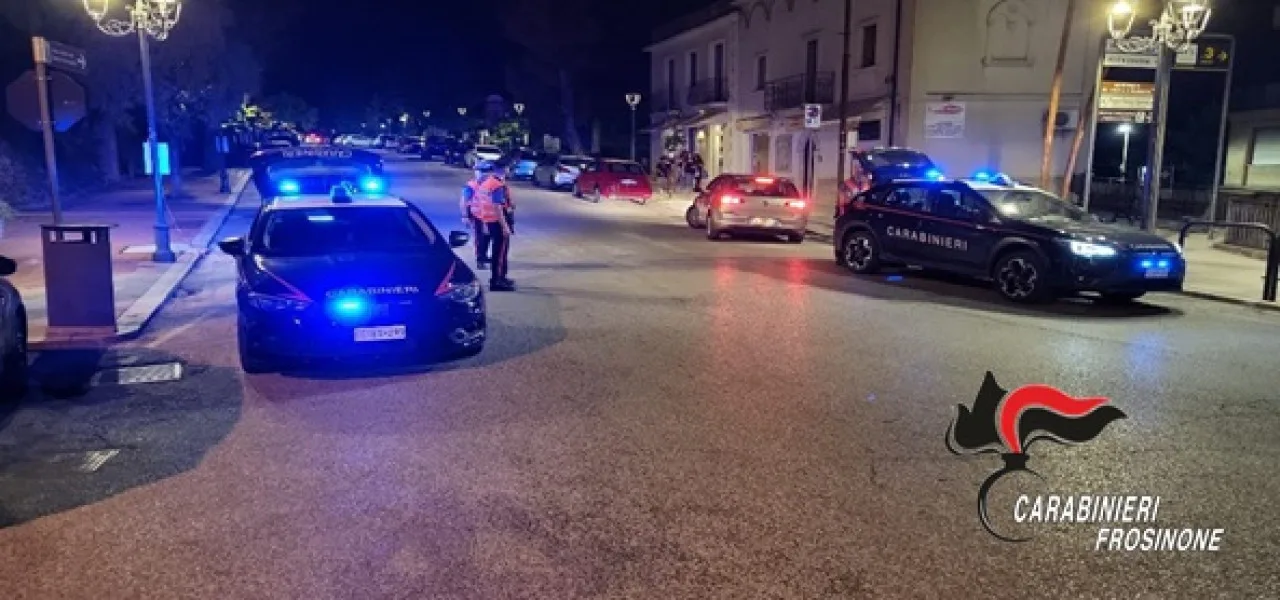 Controlli straordinari dei Carabinieri nel Cassinate: denunce, segnalazioni per droga e patenti ritirate