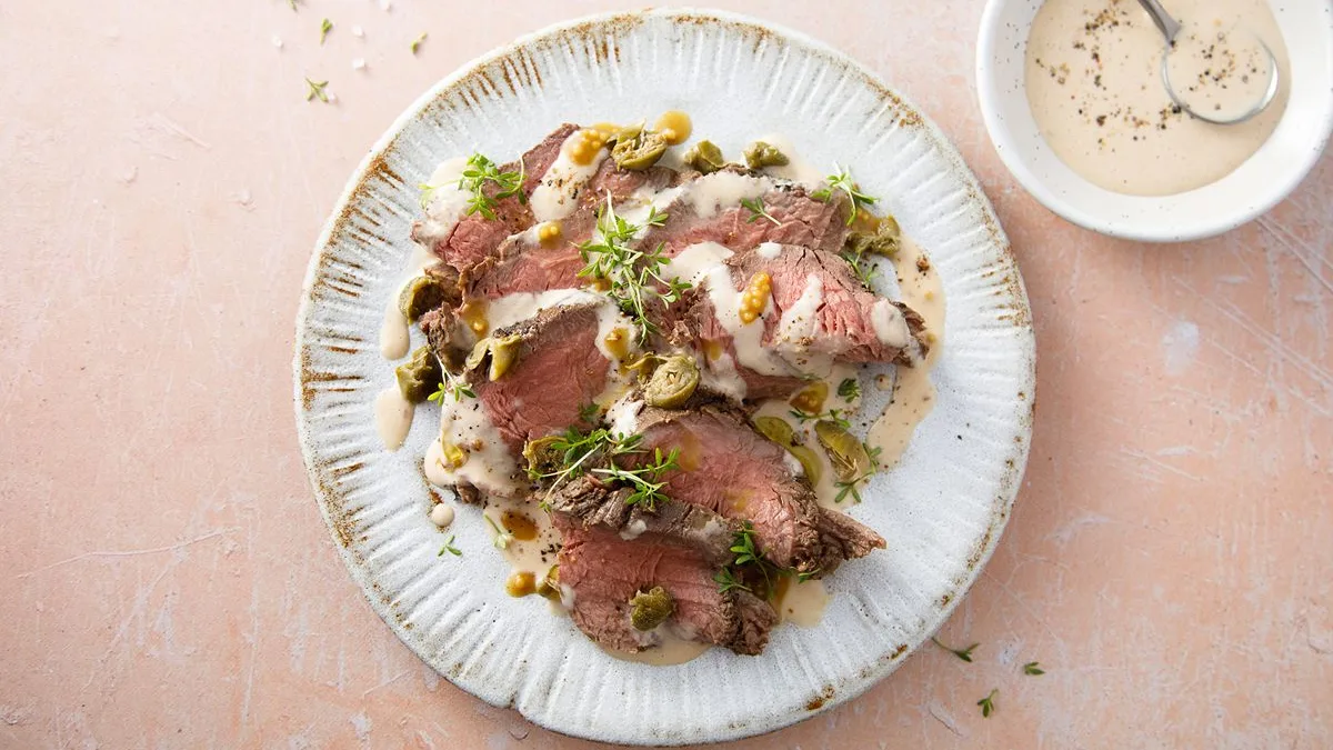 Arrosto freddo in salsa verde