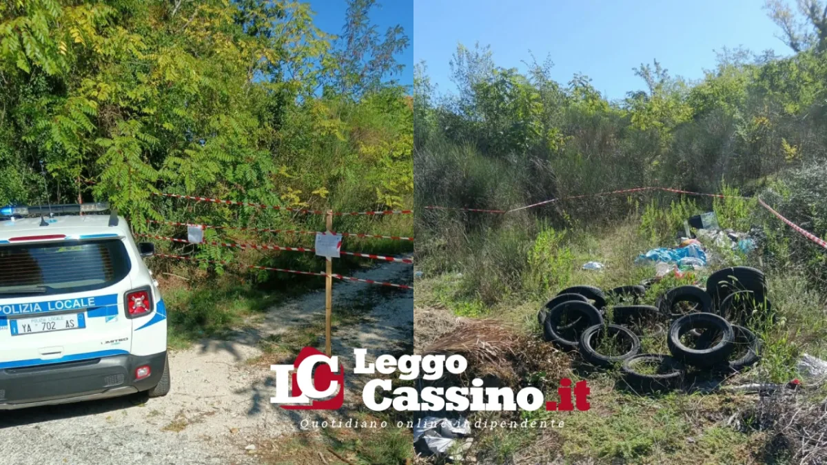 Cassino, rifiuti speciali abbandonati ai Patini: denunciato un casalese