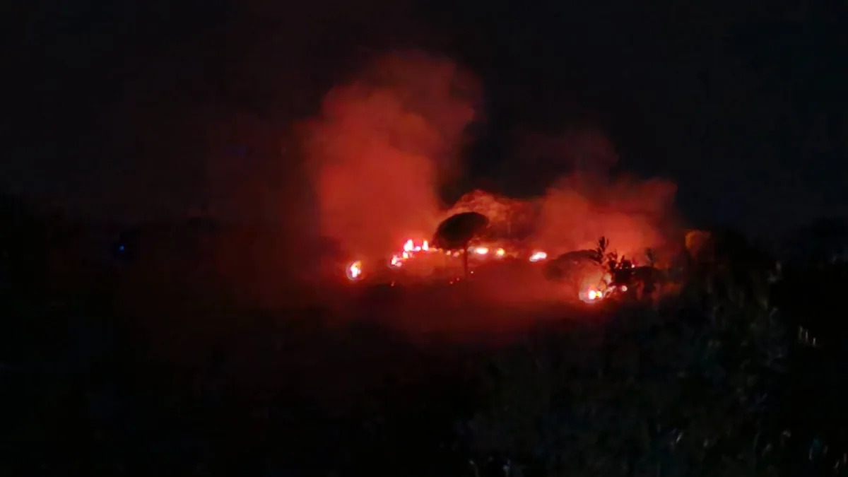 Cervaro (FR) – Brucia Monte Trocchio, violento incendio divampato all’imbrunire