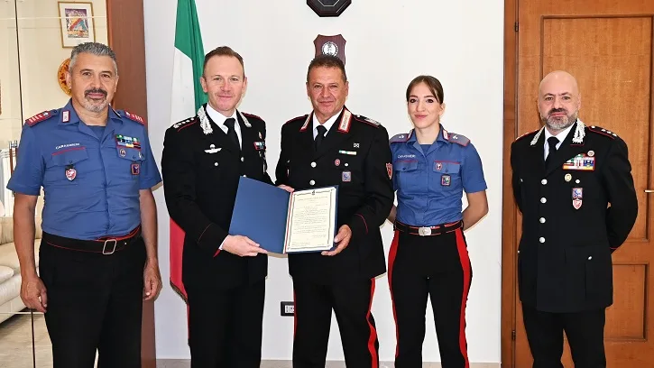Frosinone, dopo 40 anni di servizio l’Arma saluta il brigadiere Giuseppe Ferrante