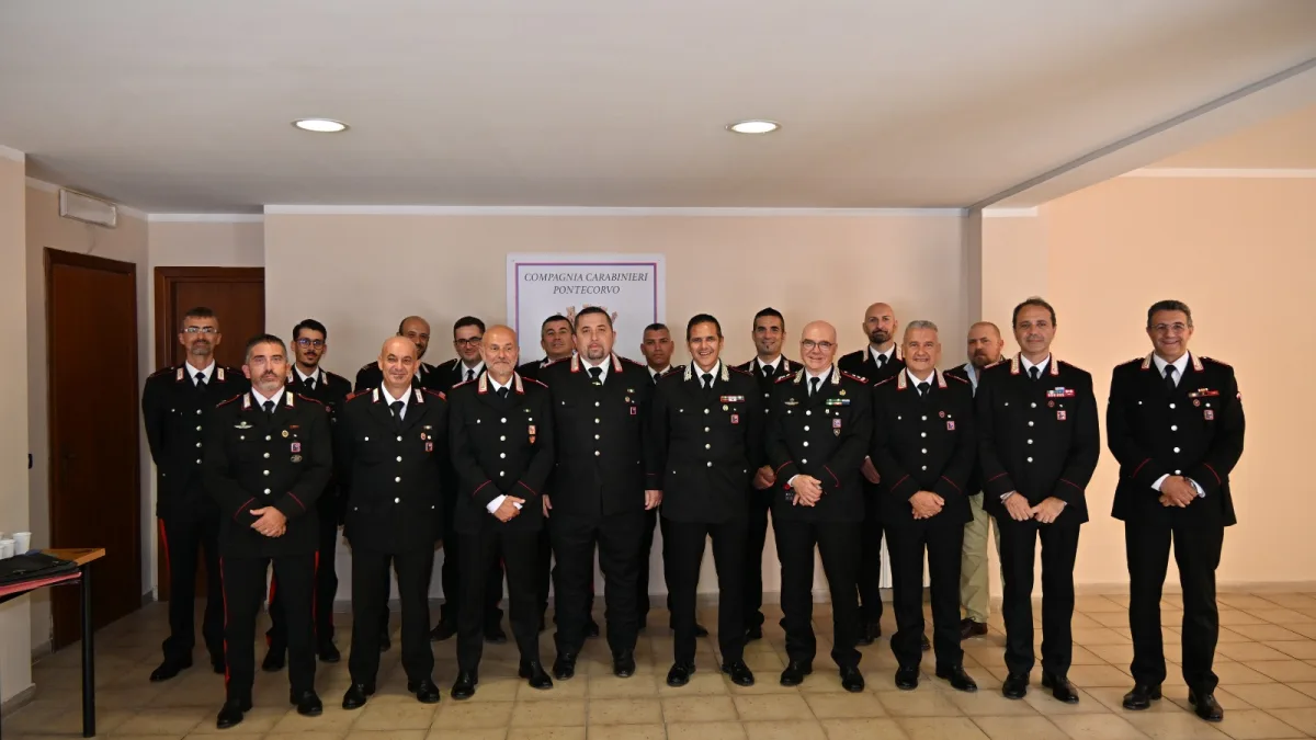 Pontecorvo, visita del Generale Cantoni alla Compagnia dei Carabinieri