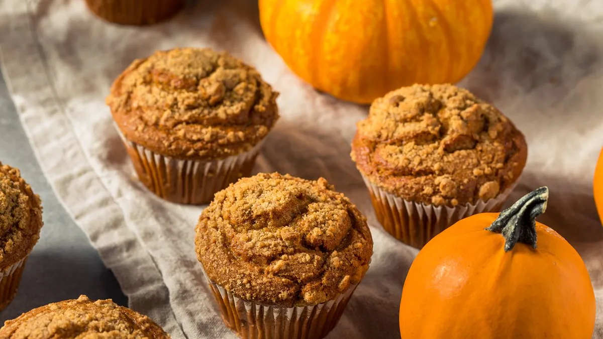 Muffin di zucca salati