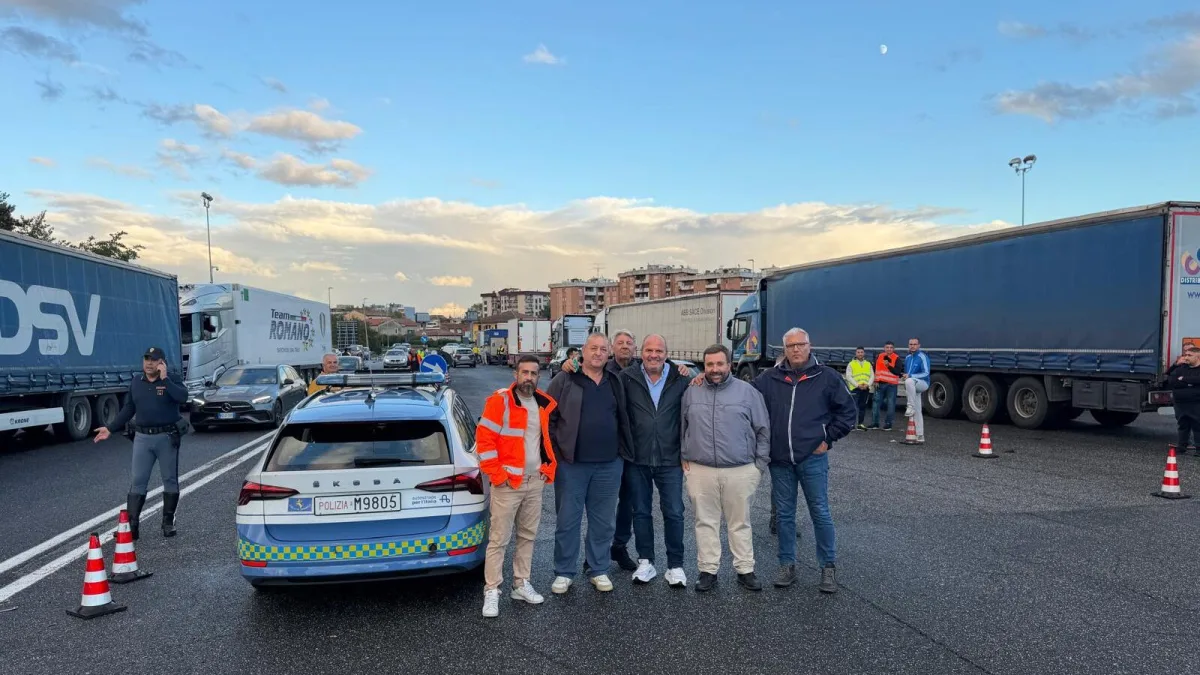 Protesta degli autotrasportatori: il Pd si schiera ai presidi di Frosinone con De Angelis, Migliorelli e il sindaco Campoli
