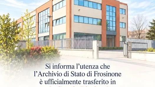 Frosinone – Trasferimento dell’Archivio di Stato, la soddisfazione di Ercoli e Fabrizio (Cisl Fp)