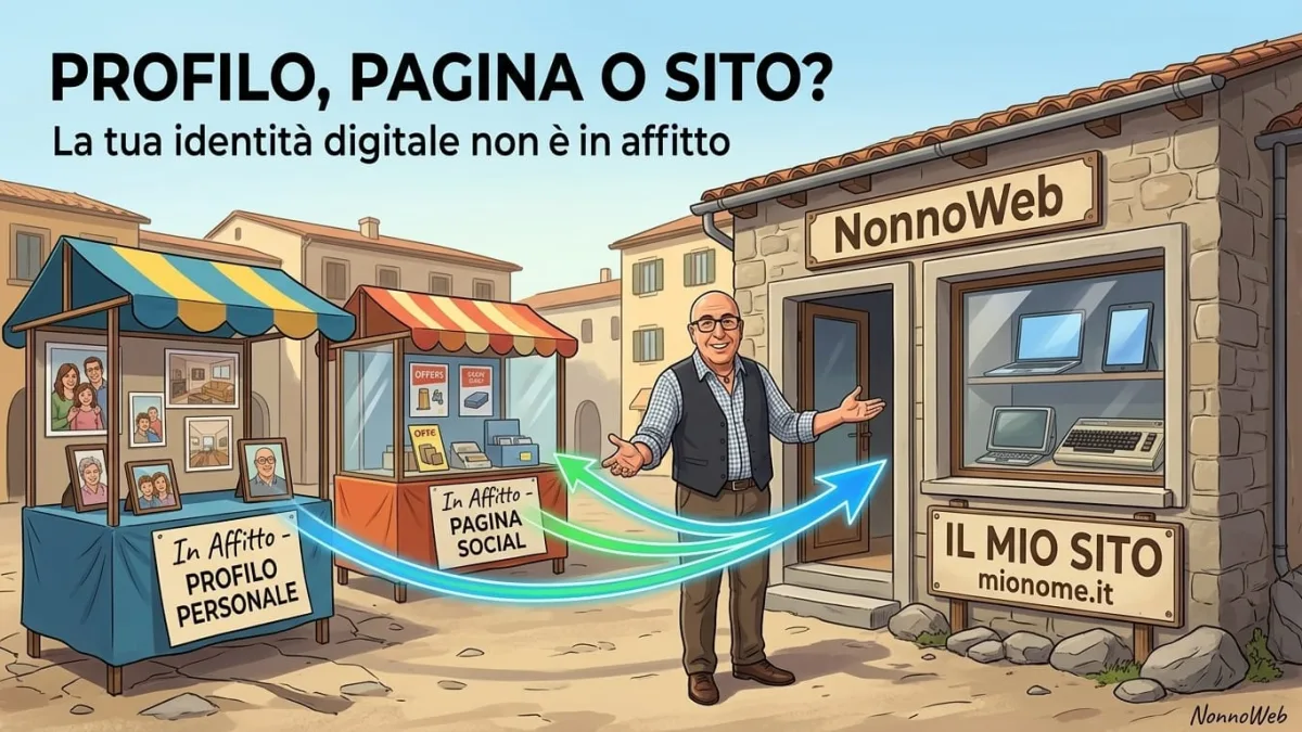 Profilo Facebook, pagina social o sito web? Cosa possiedi davvero