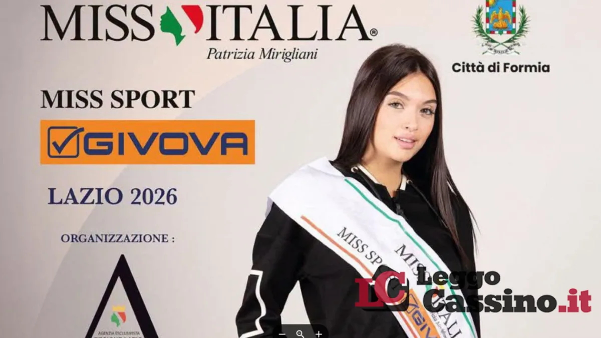 Miss Sport Givova Lazio 2026: il 21 agosto Miss Italia torna a Formia
