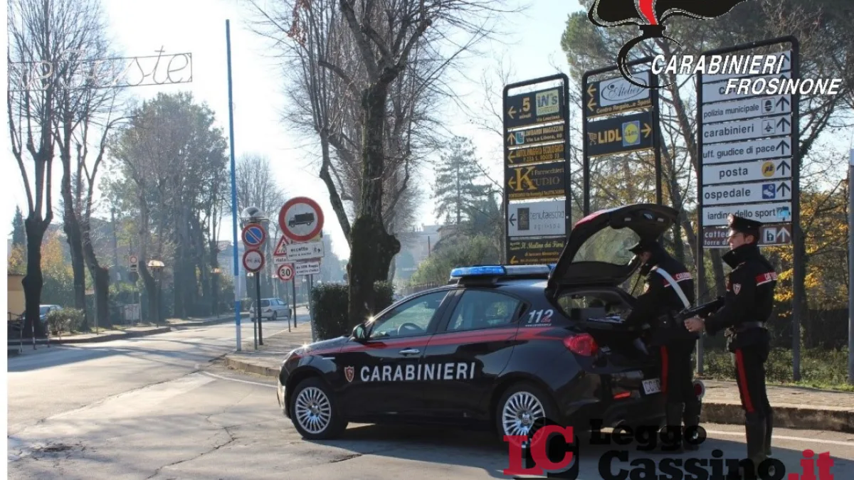 Controlli notturni nel Cassinate: arnesi da scasso nell’auto e giovane ubriaco senza patente