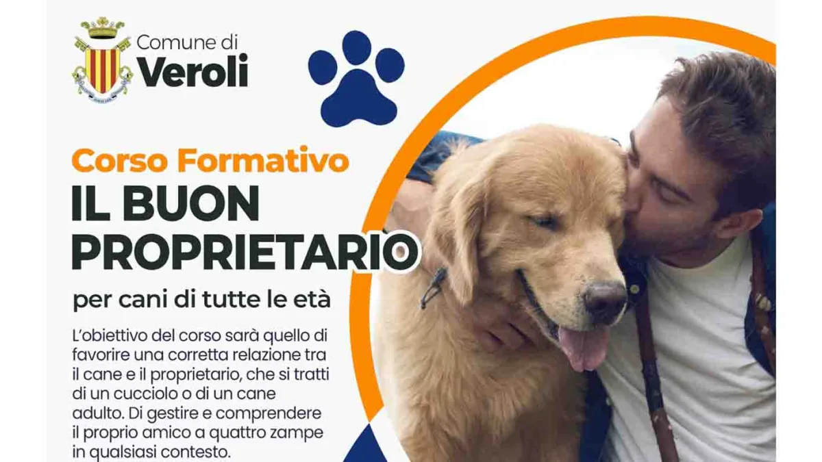 Veroli, “Il buon proprietario”: un corso gratuito per conoscere e comprendere il proprio cane