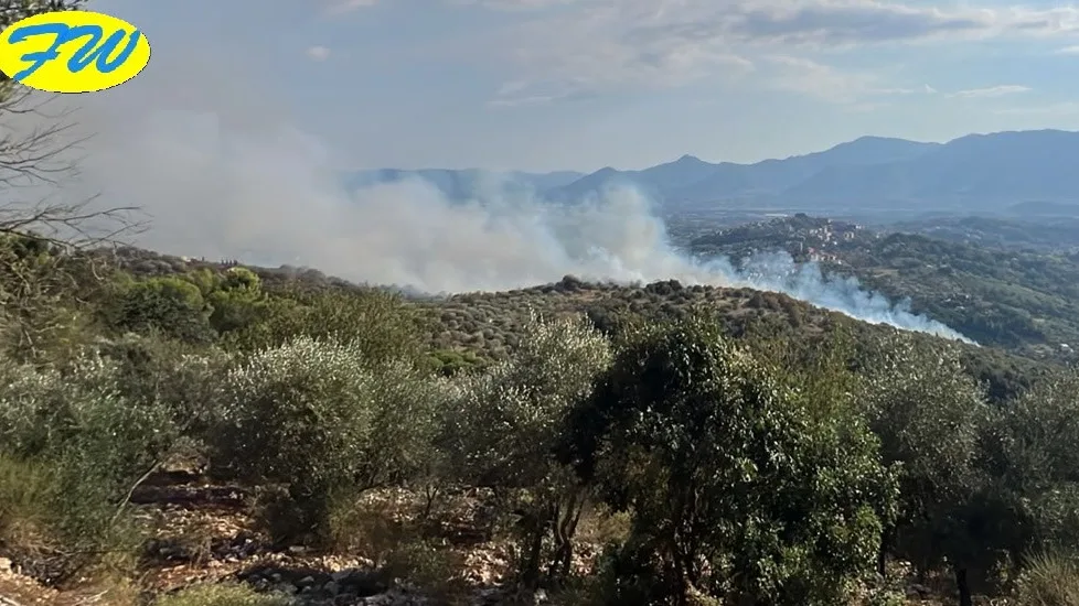 Spento l'Incendio a Monte Barano