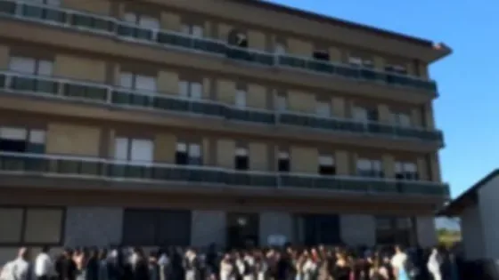 Gli studenti del "Severi" in sciopero