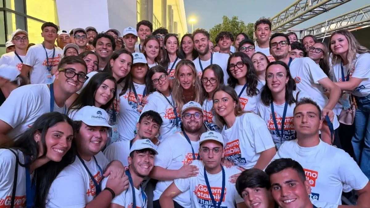 Da Cassino a Bari, Giorgia Carcione nello staff dell’evento di FdI. Trotta: "Orgogliosa di lei"
