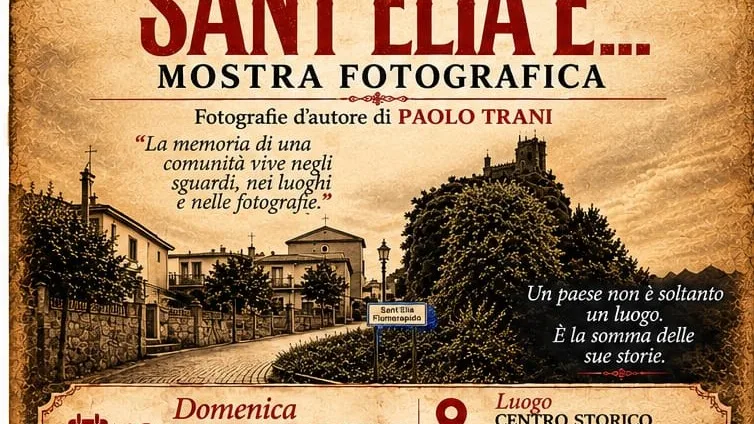 “Sant’Elia è…”, gli scatti di Paolo Trani in mostra nel centro storico