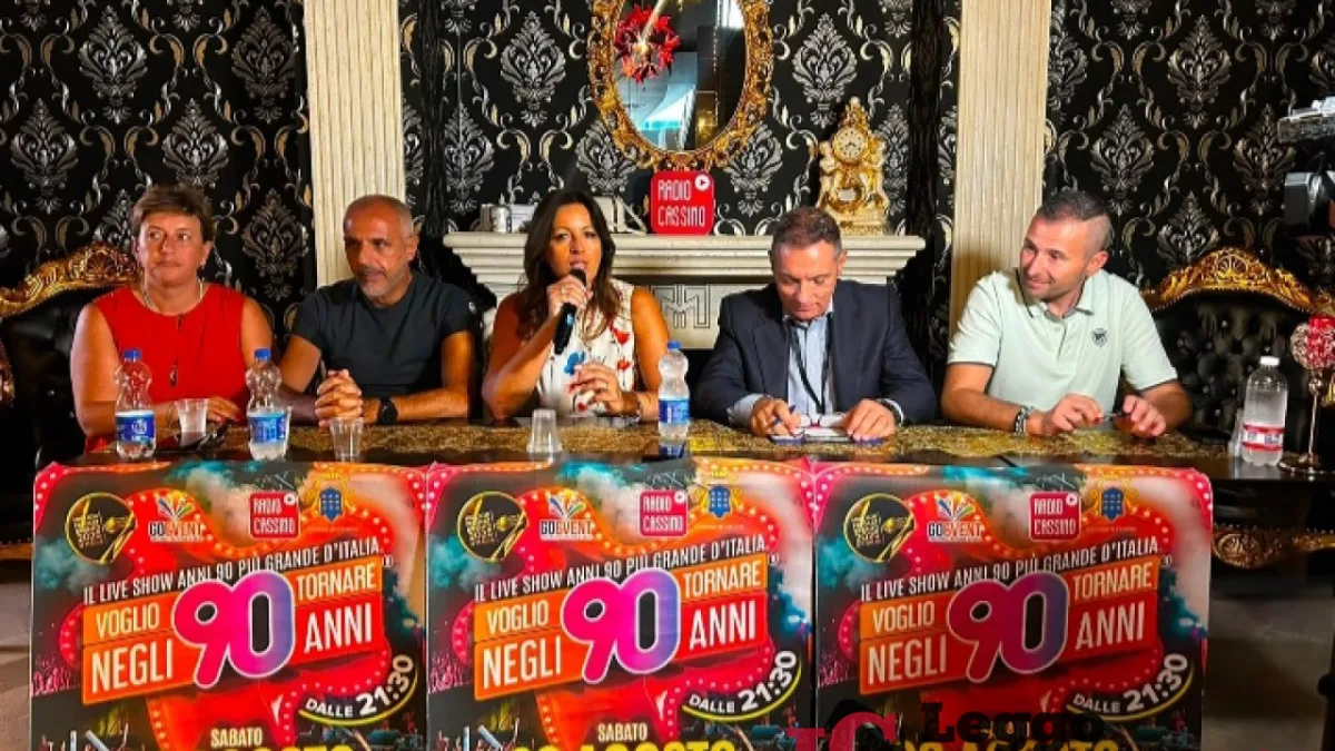 Cassino torna negli Anni ’90: il 29 agosto musica, spettacolo e aggregazione in Piazza Corte