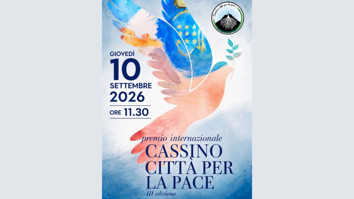 Arriva la III Edizione del Premio “Cassino Città per la Pace”