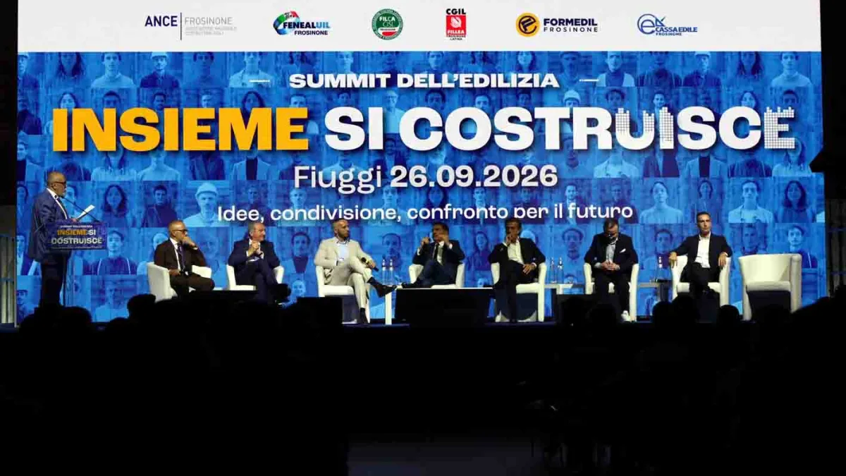 A Fiuggi il Summit dell’Edilizia “Insieme si costruisce”: imprese, sindacati e istituzioni a confronto sul futuro delle costruzioni