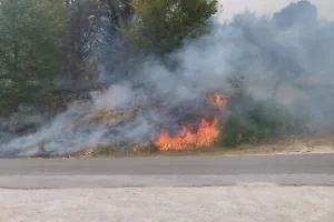 Incendio in località Fontana Fusa