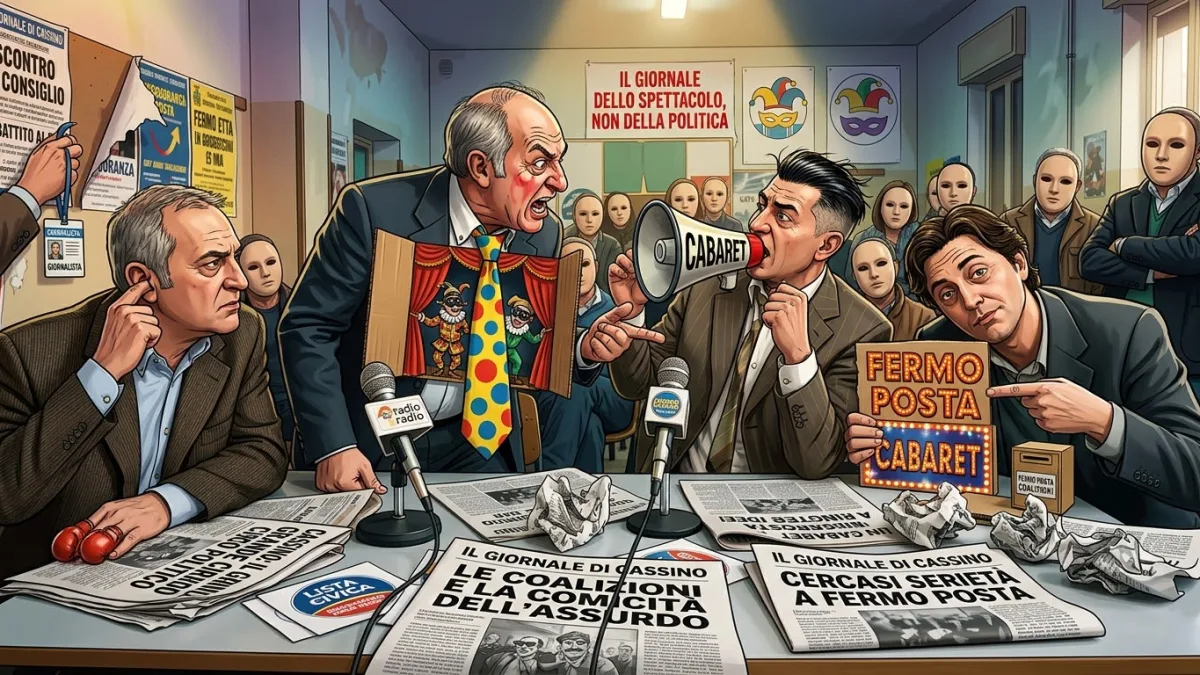 I polli di Cassino: l’opposizione fa il cabaret, la maggioranza ci casca e la città paga il biglietto