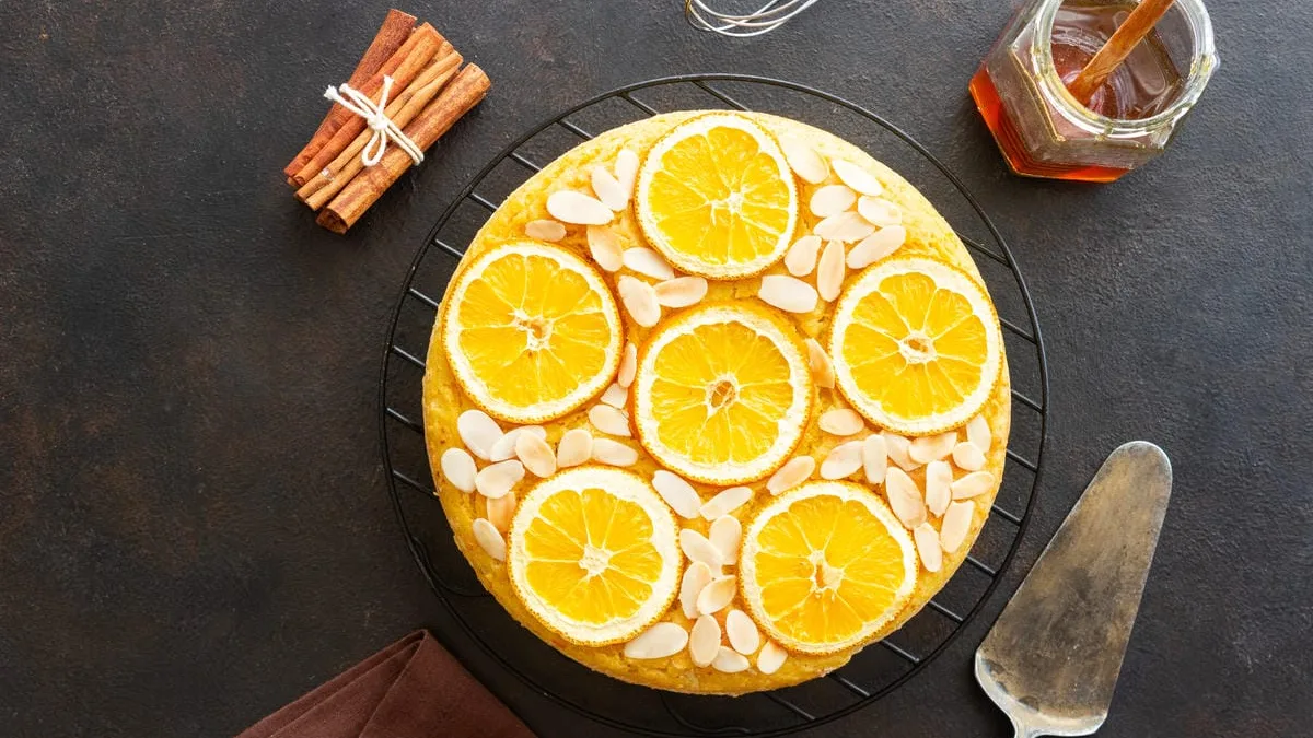 Torta mandorle e arancia