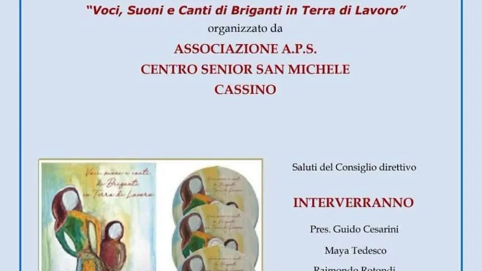 Presentazione dell'opera "Voci, Suoni e Canti di Briganti in Terra di Lavoro"