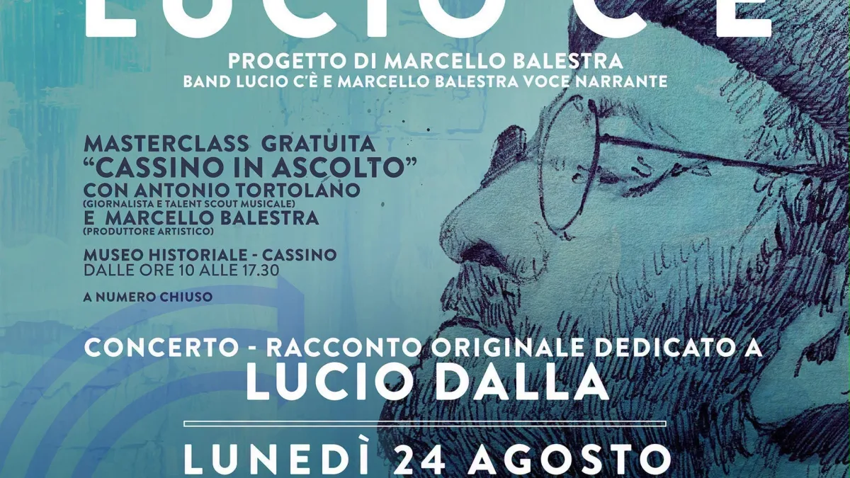 Cassino omaggia Lucio Dalla: al Teatro Romano arriva “Lucio c’è”