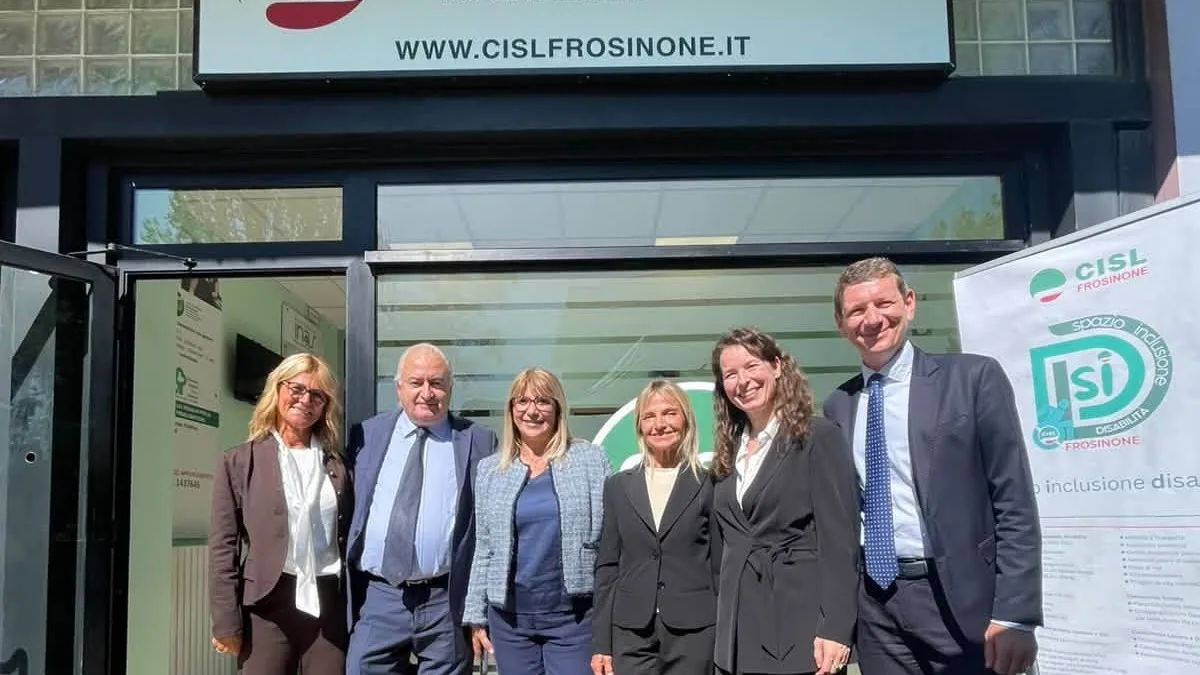 Cassino (FR) – Cisl, inaugurazione dello sportello spazio, inclusione, disabilità e visita in abbazia