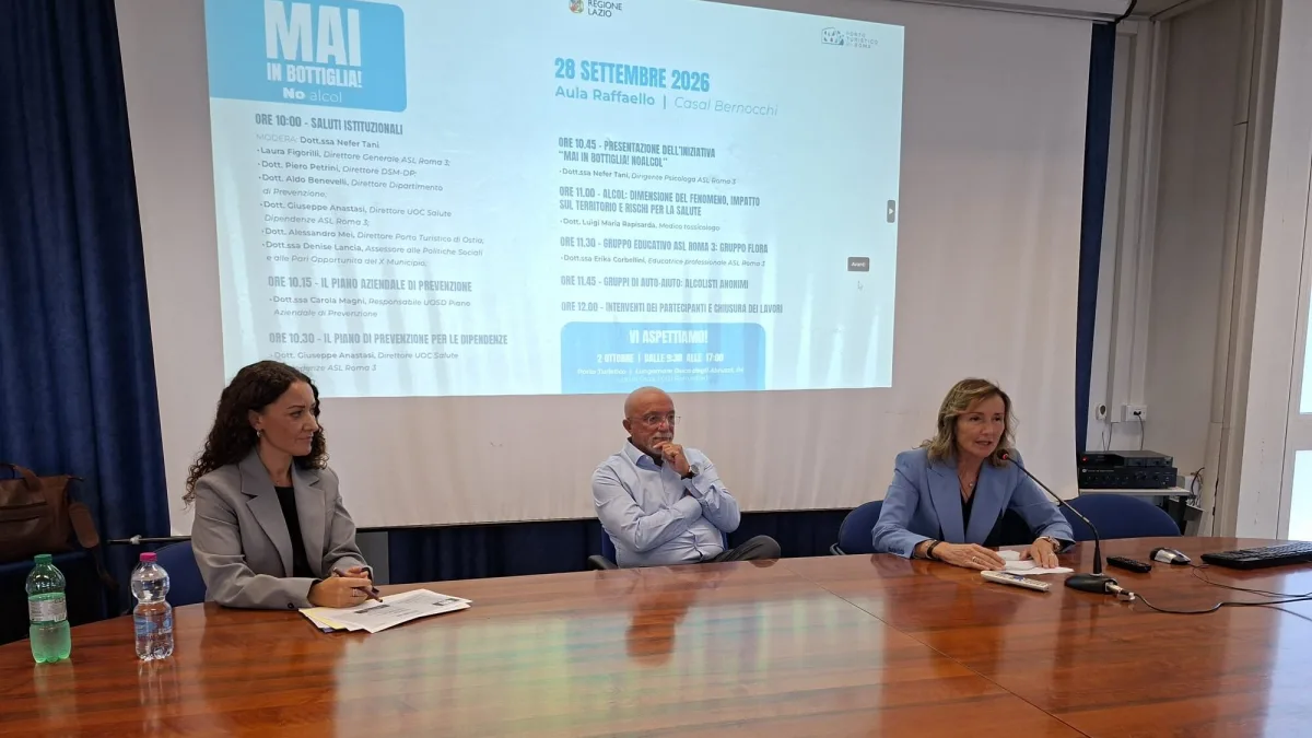 “Mai in bottiglia. No alcol”, al via il progetto della Asl Roma 3 contro l’abuso: un murales per la prevenzione