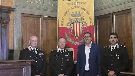 Il colonnello Gianluca Zara in visita a Veroli