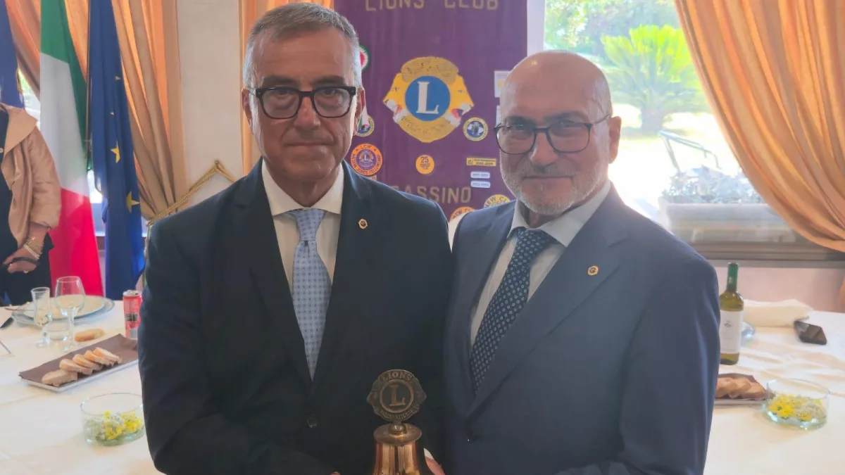 Cassino (FR) – Lions Club, passaggio della Campana tra Palombo e De Marco