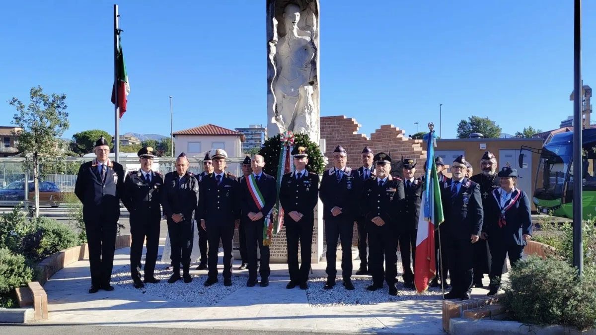 Frosinone ricorda Salvo D’Acquisto: una corona d’alloro a 83 anni dal sacrificio