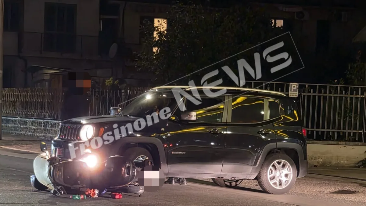 Frosinone – Auto contro scooter, due incidenti analoghi in meno di un’ora e feriti