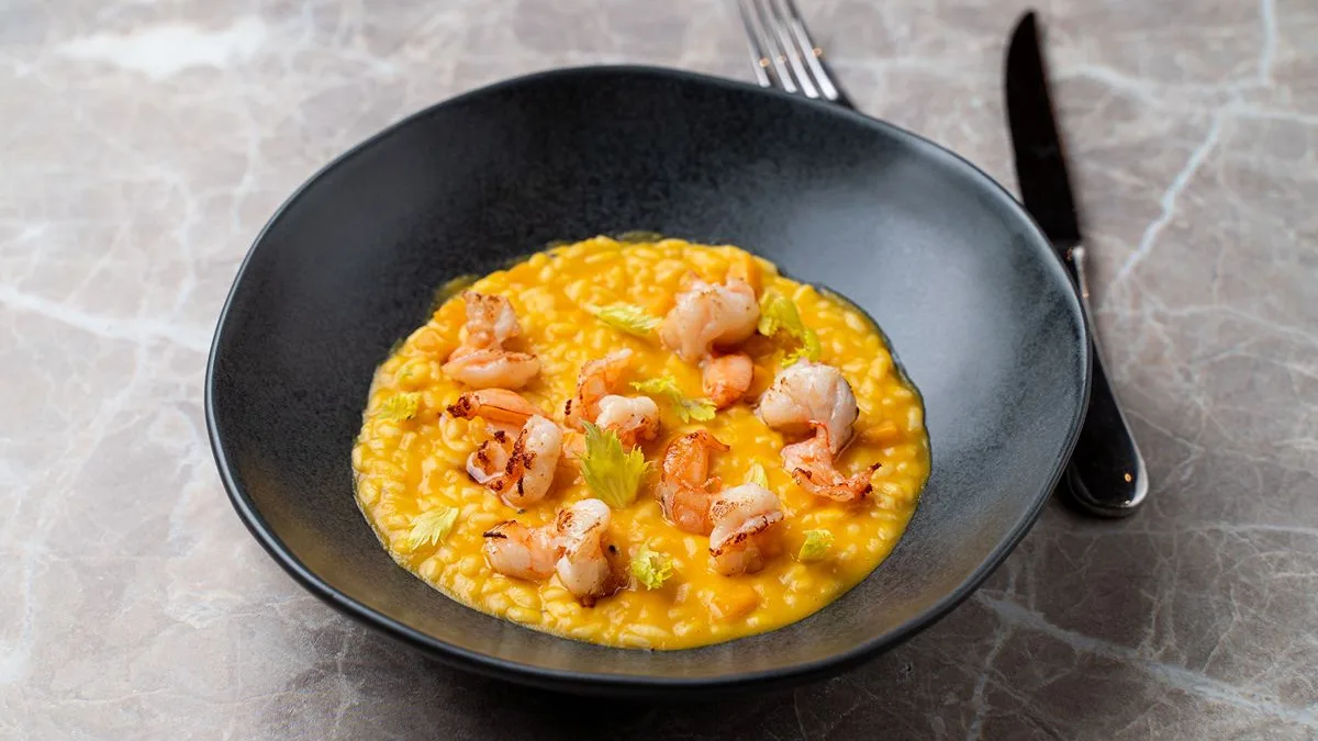 Risotto con mazzancolle