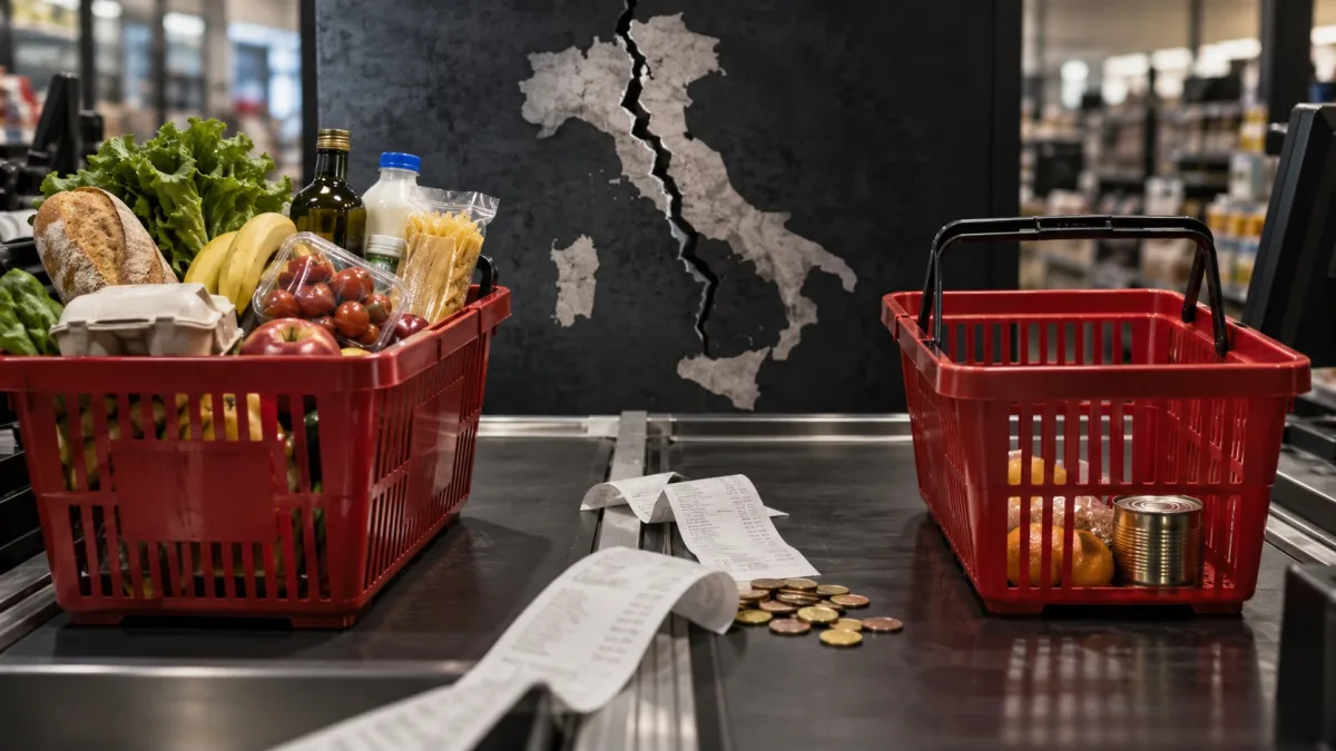 Caro vita: un’Italia spaccata in due. Al Nord prezzi alle stelle, il Sud resta più conveniente
