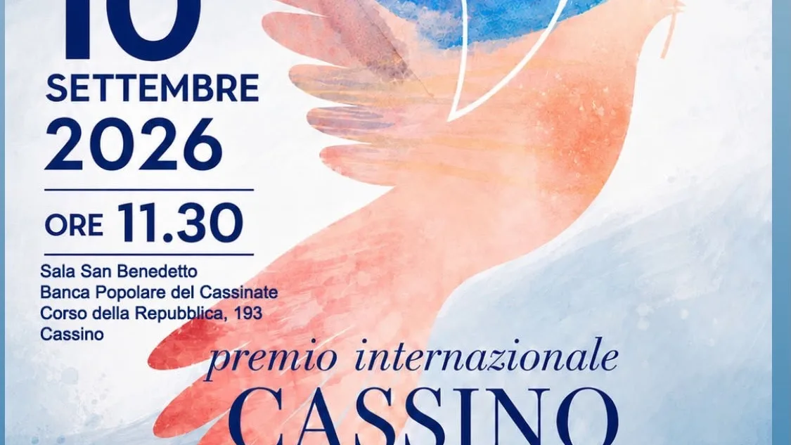 Cassino torna a farsi faro di Pace: al via la III Edizione del Premio “Cassino Città per la Pace”