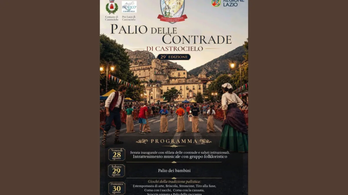Castrocielo: il Palio delle Contrade taglia il traguardo della 29ª edizione
