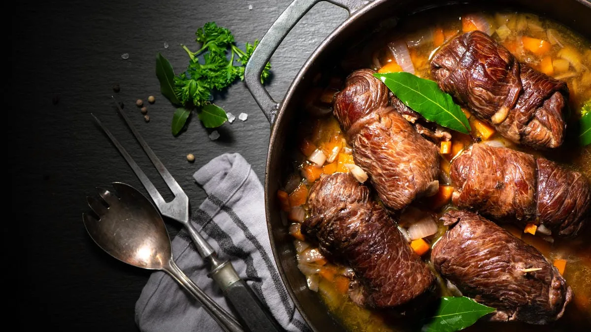 Involtini di manzo al forno