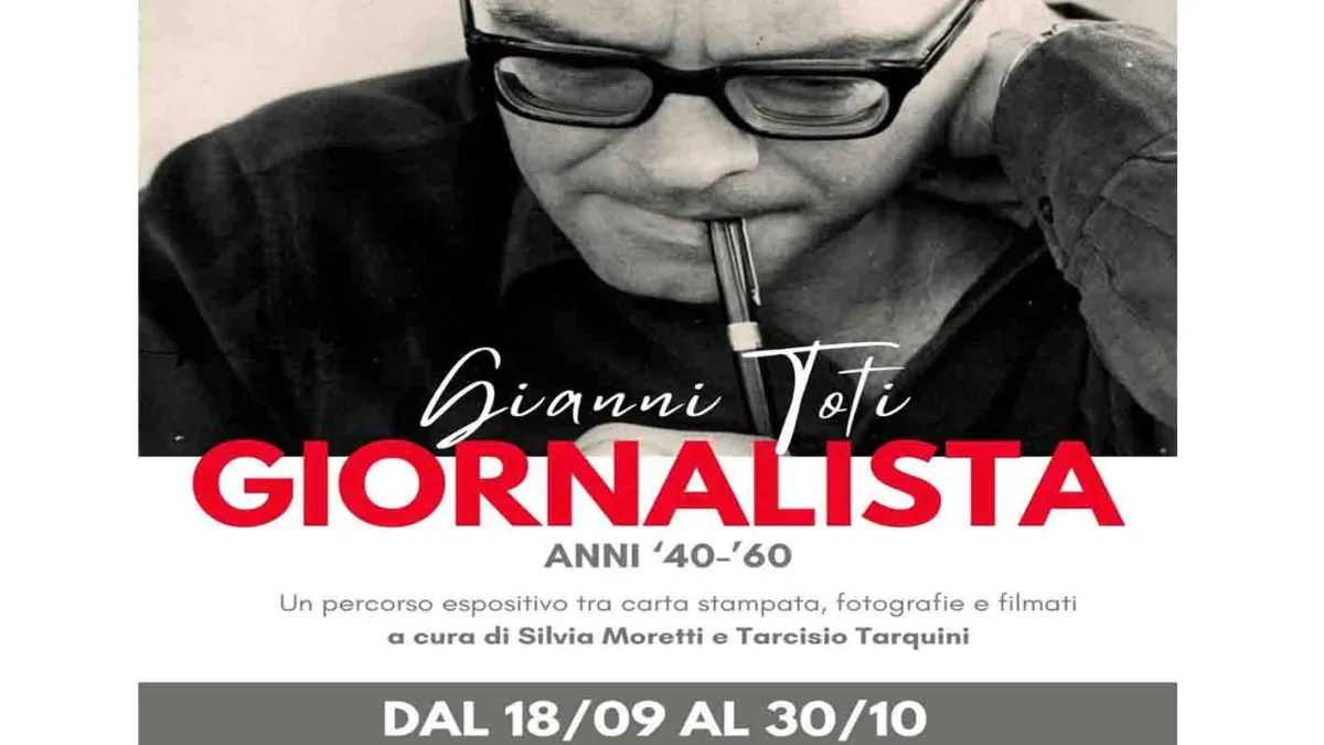 Alatri – Una mostra dedicata allo scrittore e giornalista Gianni Toti, con immagini, video e testi nella Biblioteca Totiana