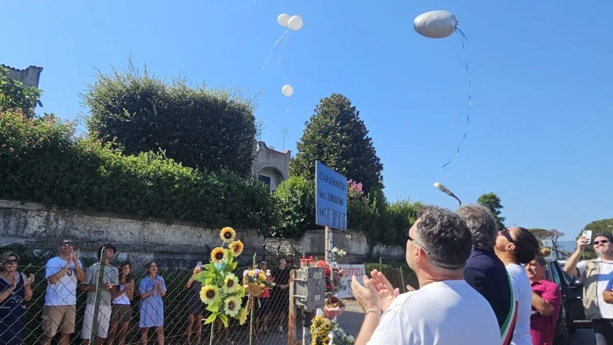 Terracina (LT) – Un anno senza Federico.  La toccante cerimonia sul luogo della tragedia