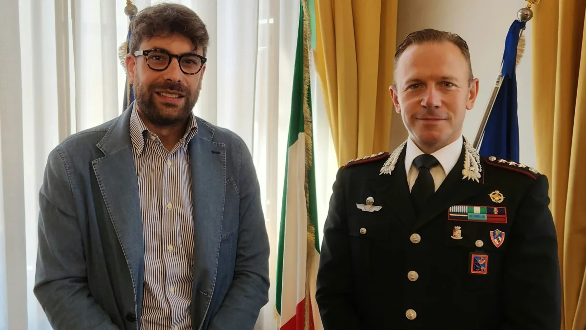 Collaborazione per la sicurezza del territorio, il Presidente Di Stefano riceve il nuovo Comandante dei Carabinieri Zara