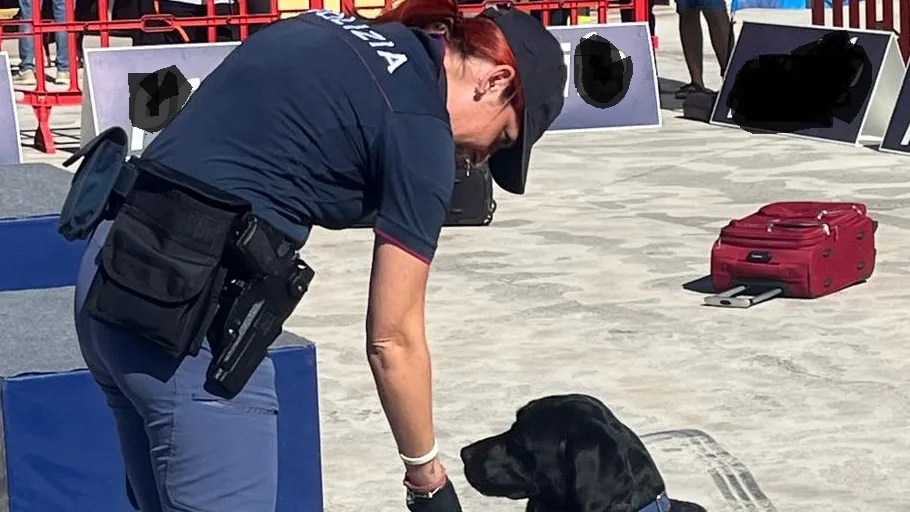 I cani poliziotto incantano i più piccoli: la Questura di Frosinone all’evento dedicato agli amici a 4 zampe