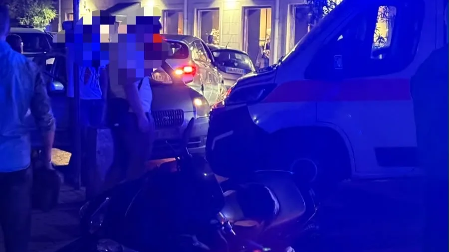 Cassino, Incidente in via D’Annunzio, a finire sull’asfalto un centauro