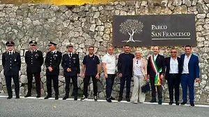Parco San Francesco. Il taglio del nastro