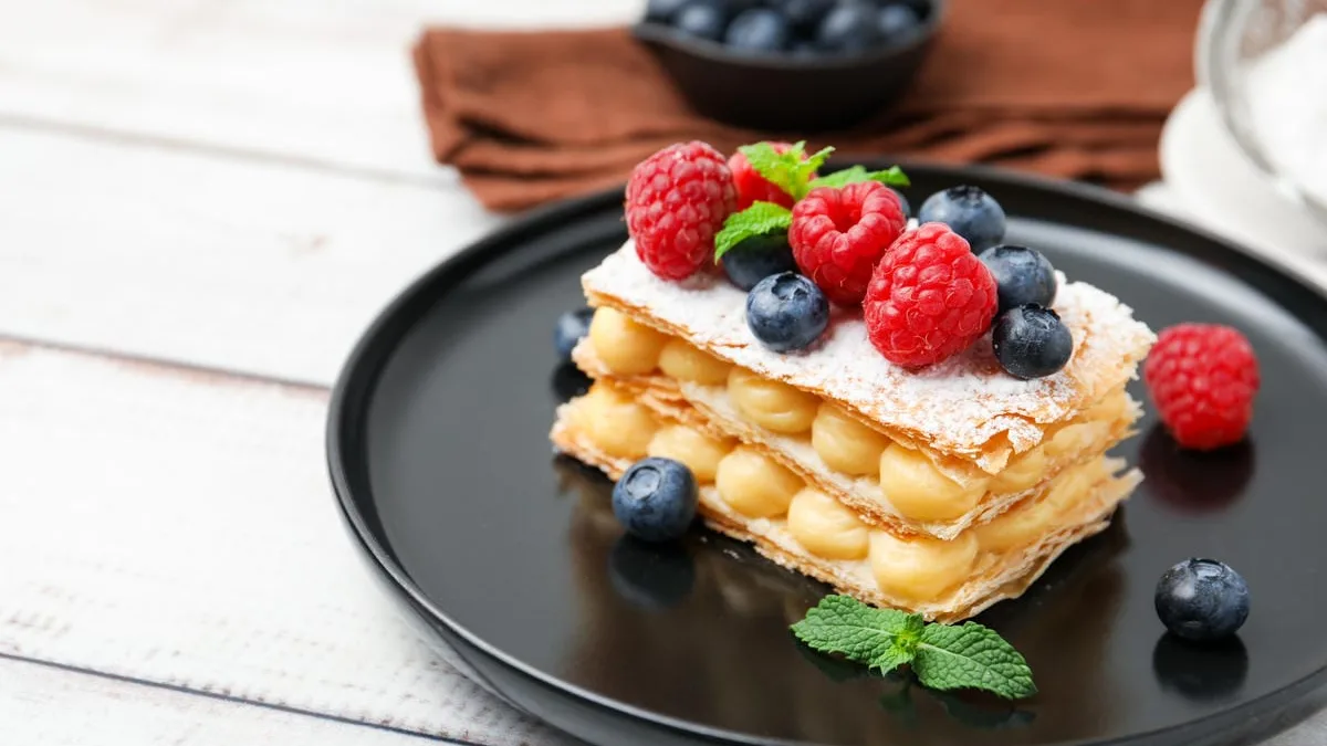 Millefoglie con crema pasticcera